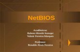NetBIOS Acadêmicos: Rubens Hiroshi Suzuqui Valmir Ferreira Marques Professor: Ronaldo Alves Ferreira.
