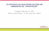 OS DESAFIOS DA QUALIDADE DE VIDA EM AMBIENTES DE “COOPETIÇÃO” Sigmar Malvezzi PhD Belo Horizonte, 8 de maio de 2014.