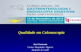 Qualidade em Colonoscopia José Estevens Centro Hospitalar Algarve Hospital de Loulé.