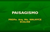 PAISAGISMO PROFa. Arq. Ms. WALNYCE SCALISE. Introduzindo questões Introduzindo questões Paisagismo e Paisagem Paisagismo e Paisagem Paisagismo aparece.