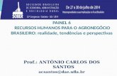PAINEL 6 RECURSOS HUMANOS PARA O AGRONEGÓCIO BRASILEIRO: realidade, tendências e perspectivas Prof.: ANTÔNIO CARLOS DOS SANTOS acsantos@dae.ufla.br.