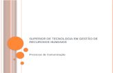 SUPERIOR DE TECNOLOGIA EM GESTÃO DE RECUROSOS HUMANOS Processo de Comunicação.
