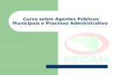 Curso sobre Agentes Públicos Municipais e Processo Administrativo.