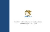 Relatório sobre o Curso de Graduação de Administração – FEA USP.
