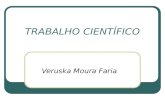TRABALHO CIENTÍFICO Veruska Moura Faria. Perguntas básicas para estruturar o documento científico – Para quem? (público-alvo, leitores) – Quem? (autores)