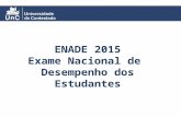 ENADE 2015 Exame Nacional de Desempenho dos Estudantes.