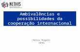 Félix Rígoli OPAS Ambivalências e possibilidades da cooperação internacional.