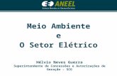 Hélvio Neves Guerra Superintendente de Concessões e Autorizações de Geração – SCG Meio Ambiente e O Setor Elétrico.