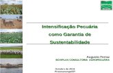 Intensificação Pecuária como Garantia de Sustentabilidade Augusto Ferraz BOVIPLAN CONSULTORIA AGROPECUÁRIA Outubro de 2013 Pirassununga/SP.