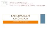 CENTRO CIRÚRGICO ENFERMAGEM CIRÚRGICA INSTITUTO FORMAÇÃO Curso Técnico de Enfermagem Disciplina: Enfermagem Clínica – Cirúrgica.