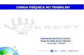 Danniella Davidson Castro Virginia Célia de B. Oliveira Psicologia - CEREST CARGA PSÍQUICA NO TRABALHO.