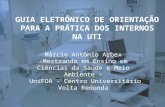 GUIA ELETRÔNICO DE ORIENTAÇÃO PARA A PRÁTICA DOS INTERNOS NA UTI Márcio Antônio Arbex -Mestrando em Ensino em Ciências da Saúde e Meio Ambiente – UniFOA.