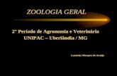 ZOOLOGIA GERAL 2° Período de Agronomia e Veterinária UNIPAC – Uberlândia / MG Laurisley Marques de Araújo.