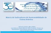 Matriz de Indicadores de Sustentabilidade de Coleta Seletiva Roberta Fechine, MSc (UFBA) Luiz Roberto Santos Moraes, PhD, Professor Titular em Saneamento.