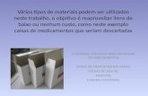 Vários tipos de materiais podem ser utilizados neste trabalho, o objetivo é reaproveitar itens de baixo ou nenhum custo, como neste exemplo caixas de medicamentos.
