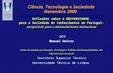 Ciência, Tecnologia e Sociedade Novembro 2000 Reflexões sobre a UNIVERSIDADE para a Sociedade do Conhecimento em Portugal: perspectivas para o desenvolvimento.