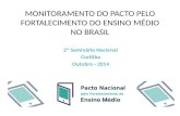MONITORAMENTO DO PACTO PELO FORTALECIMENTO DO ENSINO MÉDIO NO BRASIL 2º Seminário Nacional Curitiba Outubro - 2014.