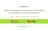 ::..:: ::. BRAIN.:: Balanço Energético das Principais Tecnologias com Incidência no Sector Energético Fase 1 – Análise de Estudos Internacionais Reunião.
