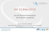 LEI 12.846/2013 Lei de Responsabilização de Pessoas Jurídicas Sérgio Nogueira Seabra Secretaria de Transparência e Prevenção da Corrupção Controladoria.
