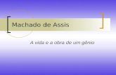 Machado de Assis A vida e a obra de um gênio. Prefácio Joaquim Maria Machado de Assis (Rio de Janeiro, 21 de julho de 183 - Rio de Janeiro, 29 de setembro.