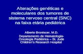Alterações genéticas e moleculares dos tumores de sistema nervoso central (SNC) na faixa etária pediátrica Alberto Broniscer, M.D. Departamento de Hematologia-