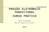 PREGÃO ELETRÔNICO TRADICIONAL CURSO PRÁTICO Egle Fukagawa Maria Augusta Cavini 2014.