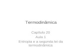 Termodinâmica Capítulo 20 Aula 1 Entropia e a segunda lei da termodinâmica.