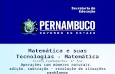 Matemática e suas Tecnologias - Matemática Ensino Fundamental, 6º Ano Operações com números naturais: adição, subtração – resolução de situações problemas.