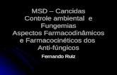 MSD – Cancidas Controle ambiental e Fungemias Aspectos Farmacodinâmicos e Farmacocinéticos dos Anti-fúngicos Fernando Ruiz.