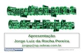 Jogep@sp.sebrae.com.br Apresentação Jorge Luiz da Rocha Pereira jorgep@sp.sebrae.com.br.
