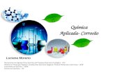 Química Aplicada- Corrosão Luciana Moreno Doutoranda em Agroquímica/ Química de Produtos Naturais e Ecológica - UFV Mestre em Produção Vegetal/ Constituintes.