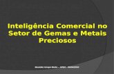 Inteligência Comercial no Setor de Gemas e Metais Preciosos Reunião Grupo Moda – APEX - 06/04/2010.