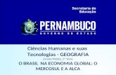 Ciências Humanas e suas Tecnologias - GEOGRAFIA Ensino Médio, 2ª Série O BRASIL NA ECONOMIA GLOBAL: O MERCOSUL E A ALCA.