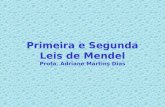 Primeira e Segunda Leis de Mendel Profa. Adriane Martins Dias.