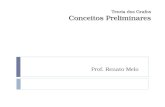 Teoria dos Grafos Conceitos Preliminares Prof. Renato Melo.