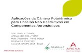 AREVA NDE Solutions Aplicações da Câmera Fototérmica para Ensaios Não Destrutivos em Componentes Aeronáuticos S.W. Glass, Y. Caulier, AREVA NDE SOLUTIONS.