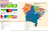 Relevo e hidrografia Os estados de Alagoas, Bahia, Ceará, Maranhão, Paraíba, Pernambuco, Piauí, Rio Grande do Norte e Sergipe estão sobre um extenso.