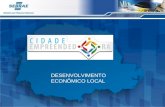 DESENVOLVIMENTO ECONÔMICO LOCAL. OBJETIVO DO PROGRAMA Potencializar a IMPLEMENTAÇÃO E INSTITUCIONALIZAÇÃO DA LEI GERAL nos municípios visando a melhoria.