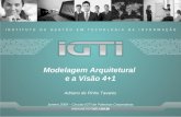 Modelagem Arquitetural e a Visão 4+1 Adriano de Pinho Tavares Janeiro 2009 – Circuito IGTI de Palestras Corporativas.