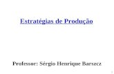 1 Estratégias de Produção Professor: Sérgio Henrique Barszcz.