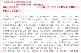 1 AGENTES PÚBLICOS/SERVIDORES PÚBLICOS João, analista de sistemas dos quadros do Ministério da Educação, foi demitido de seu cargo público, por meio de.