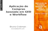 a a  Aplicação de Compras baseada em GED e Workflow Bruno Crotman bruno@lab245.com Bruno Crotman.