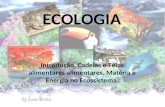 ECOLOGIA Introdução, Cadeias e Teias alimentares alimentares, Matéria e Energia no Ecossistema.