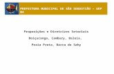 Proposições e Diretrizes Setoriais Boiçucanga, Cambury, Baleia, Praia Preta, Barra do Sahy PREFEITURA MUNICIPAL DE SÃO SEBASTIÃO – UEP 04.