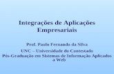 Integrações de Aplicações Empresariais Prof. Paulo Fernando da Silva UNC – Universidade do Contestado Pós-Graduação em Sistemas de Informação Aplicados.