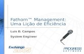 Fathom™ Management: Uma Lição de Eficiência Luis B. Campos System Engineer.