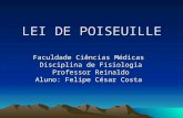LEI DE POISEUILLE Faculdade Ciências Médicas Disciplina de Fisiologia Professor Reinaldo Aluno: Felipe César Costa.