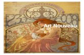 Art nouveau ( Arte nova)  Originou-se na Europa entre 1890 e 1910.  Estilo criado para suplantar o Ecletismo.  O estilo recebeu diferentes nomes.