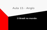 Aula 15 - Anglo O Brasil no mundo:. A posição planetária do Brasil. Área e população numerosa (5º lugar). Clima intertropical,médias térmicas elevadas.