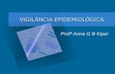 VIGILÂNCIA EPIDEMIOLÓGICA Profª Anna G B Kipel. Vigilância epidemiológica O interesse em acompanhar a ocorrência de doenças em comunidades com o sentido.